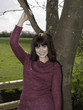 Young woman in fashoniable top