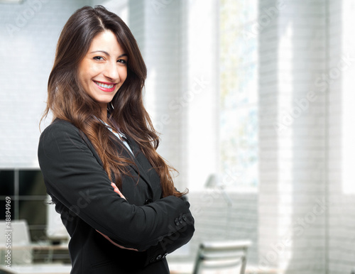 Photo: Businesswoman in her office Businesswoman in her office