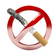 no smoking symbol sign 3d illustration