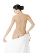 Beautiful nude woman after bath or spa