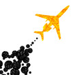 Vektor: airplane, vector abstract background airplane, vector abstract background