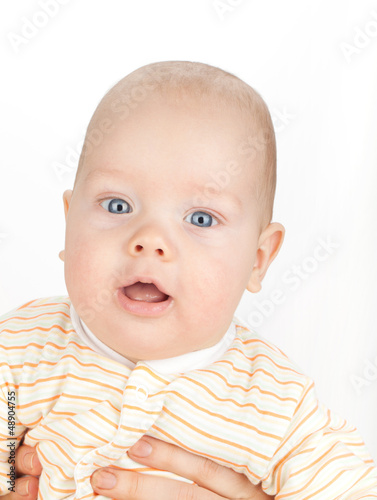 Photo: Closeup portrait of cute baby Closeup portrait of cute baby