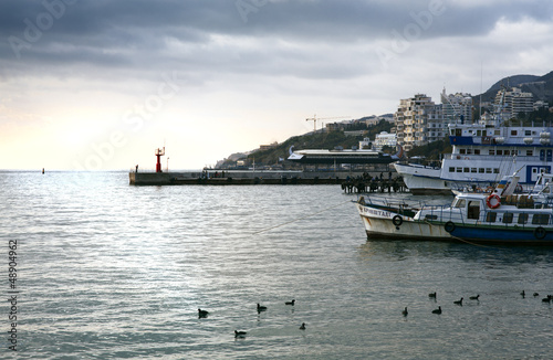 Photo: view of the sea coast of Yalta view of the sea coast of Yalta