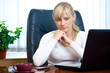 businesswoman in office