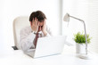 Business man in depression