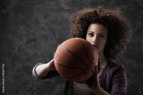 Photo: Female basketball player Female basketball player