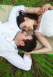 Couple on the summer medow
