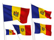 Moldova vector flags