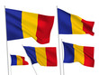 Romania vector flags