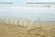 Italy, Ravenna fishing net at Adriano beach