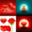 Vektor: Valentinstag Set Valentinstag Set