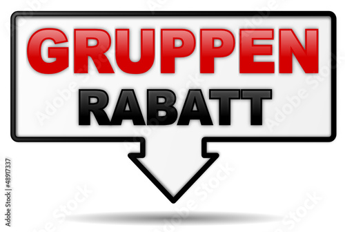 Vector: Schild Gruppenrabatt Schild Gruppenrabatt