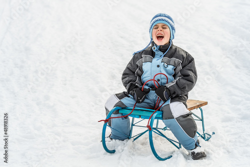 Photo: Boy sliding Boy sliding