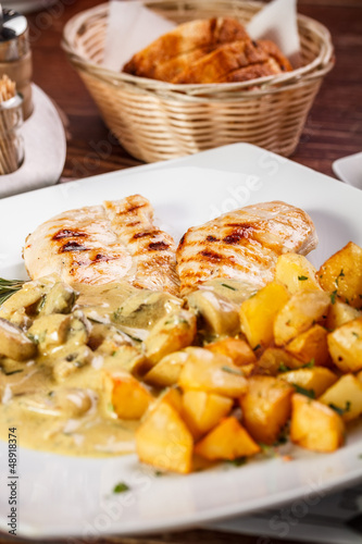 Photo: Grilled chicken breast Grilled chicken breast