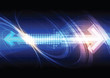 Vector: arrow with technology background arrow with technology background