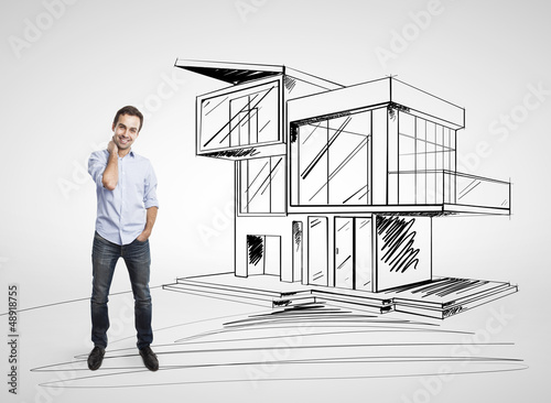 Photo: men and cottage men and cottage
