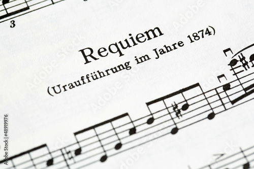 Photo: Musical score Musical score