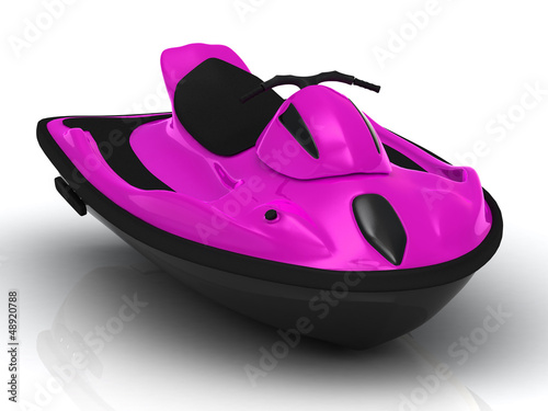 Illustration: Bright attractive watercraft Bright attractive watercraft
