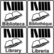 CARTELLO BIBLIOTECA LIBRERIA MULTILINGUE  4