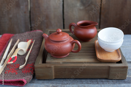 Photo: Traditional chinese tea ceremony accessories Traditional chinese tea ceremony accessories
