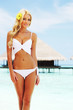 woman on tropical beach