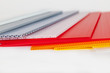 packaging material in different colors