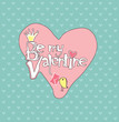 Vektor: Sweetheart Valentine card. Sweetheart Valentine card.