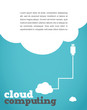 vintage style cloud computing poster