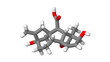Plant hormone - Gibberellin - A3 - sticks molecular model