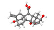 Plant hormone - Gibberellin - A3 - molecular model