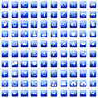 100 Icons // Website Buttons Blau