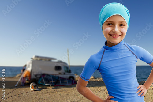 Photo: Summer vacation, Travel with camper, Family holidays Summer vacation, Travel with camper, Family holidays