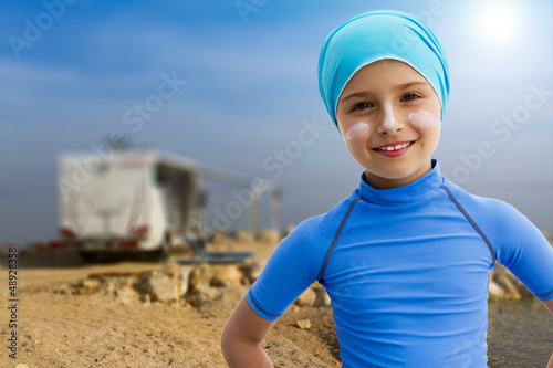 Photo: Summer vacation, Travel with camper, Family holidays Summer vacation, Travel with camper, Family holidays