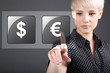 Commodity trading - currency trading dollar euro concept