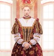 Her royal highness standing against window