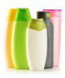 Photo: Plastic bottles of body care and beauty products Plastic bottles of body care and beauty products