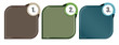 Abstract vector background tabs for three steps
