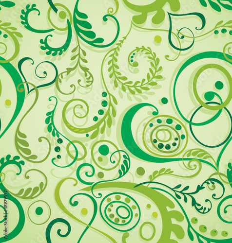 Vector: Seamless floral background Seamless floral background