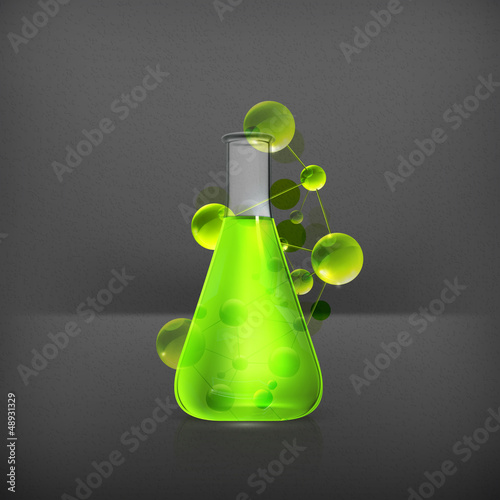 Vector: Laboratory flask Laboratory flask