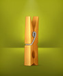 Vektor: Wooden clothespin Wooden clothespin