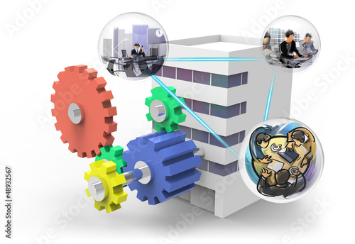Illustration: Cooperation in the company Cooperation in the company
