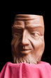 jarra de barro en forma de rostro humano