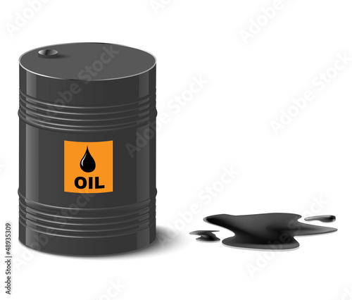 Illustration: oil spill. oil spill.