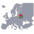 Europakarte Weißrussland