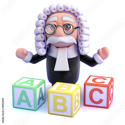 Illustration: Judge teaches the alphabet Judge teaches the alphabet