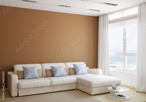 Illustration: Modern living-room Modern living-room