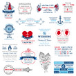 Wedding Invitation Collection - for design, scrapbook -in vector