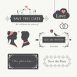 wedding invitation logo design element editable