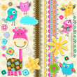 Cute Giraffe And Birds