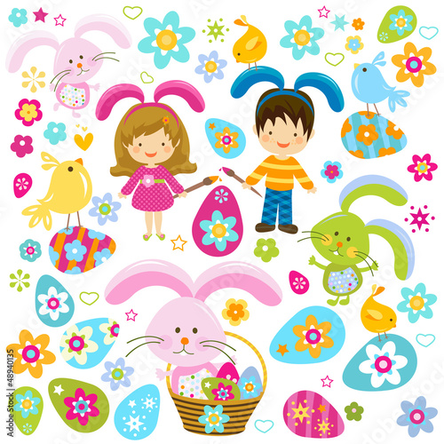 Vector: easter background for kids easter background for kids